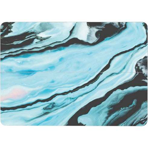 Aqua Blue Marble Ink Surface Laptop Studio Skin